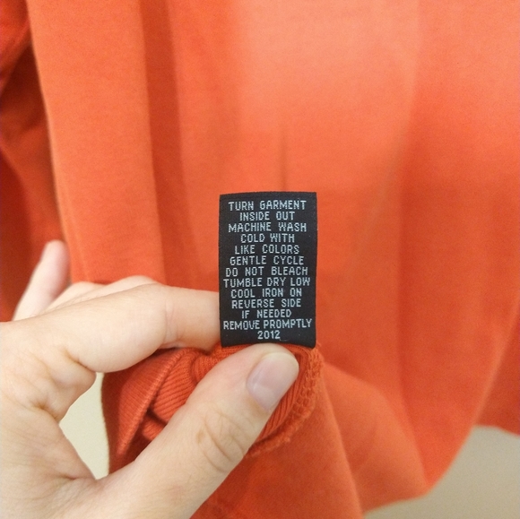 🌹Rafaella Orange Three Quarter Length Sleeve Top Medium - Picture 6 of 6